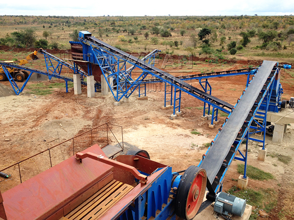 时产150吨花岗岩破碎生产线 时产150吨花岗岩破碎生产线