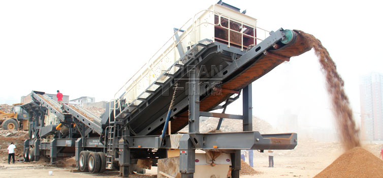 山西120TPH移动式建筑垃圾处理生产线