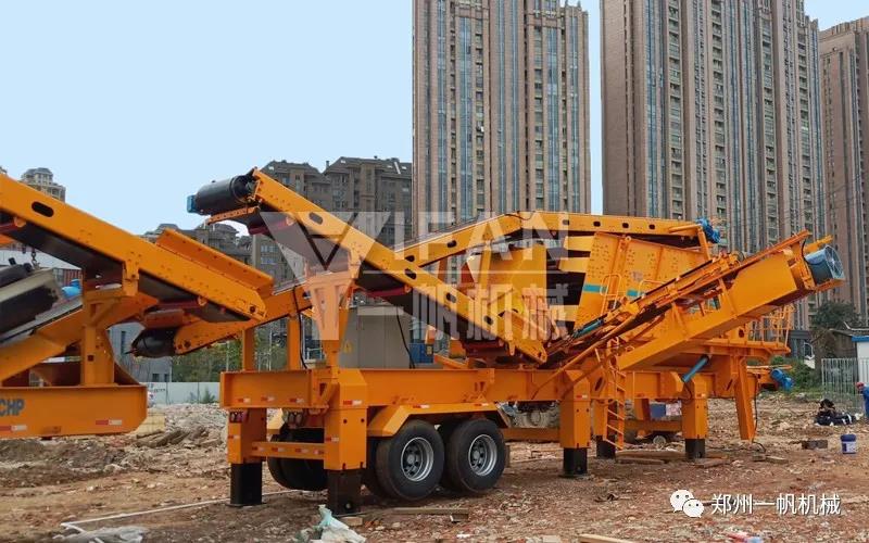 建筑垃圾处理生产线现场图二