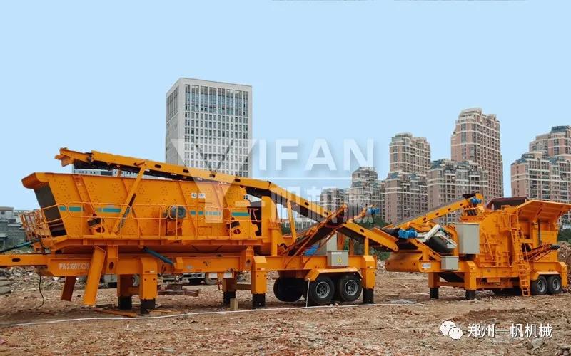 建筑垃圾处理生产线现场图三