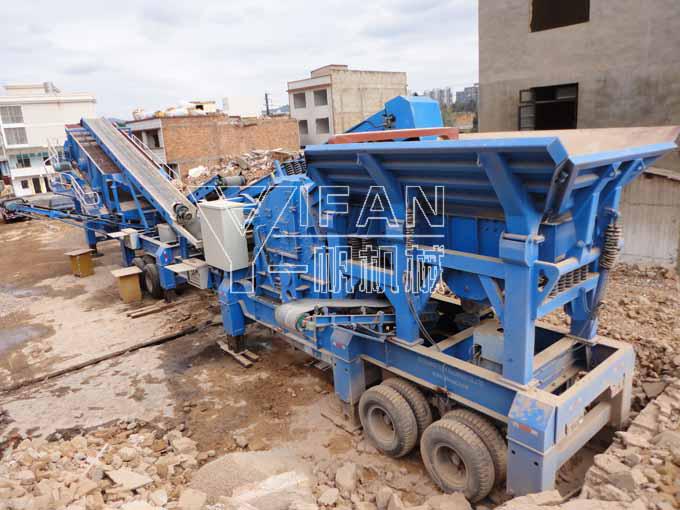 建筑垃圾处理,移动破碎站